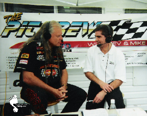 Kevin Bulmer with Johnny Rocca at Grand Bend Motorplex