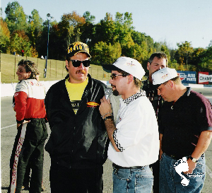 My first trackside announcing at Delaware Speedway in September of 1998