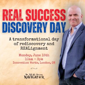 Kevin Bulmer leading a REAL Success Discovery Day event at Innovation Works in London, Ontario – a transformational workshop for leadership and personal realignment.