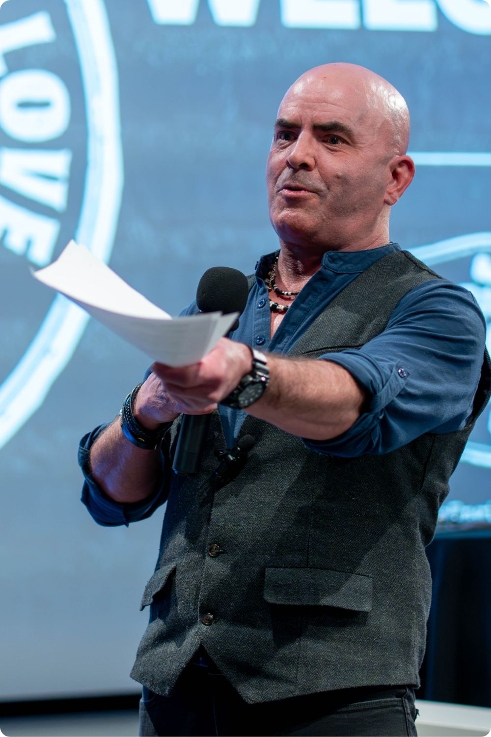 Kevin Bulmer leading a mastermind session at Little Engines LIVE.