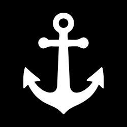 A simple anchor icon representing the process of recognizing and cutting the anchor line—letting go of what holds you back as part of the REAL Success Crew journey.
