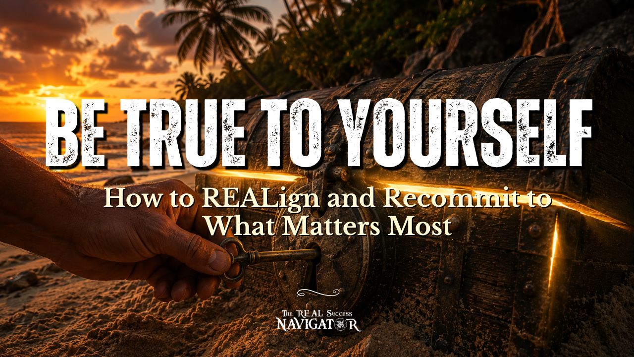 Title slide for the online course "Be True to Yourself: How to REALign and Recommit to What Matters Most" by Kevin Bulmer.
